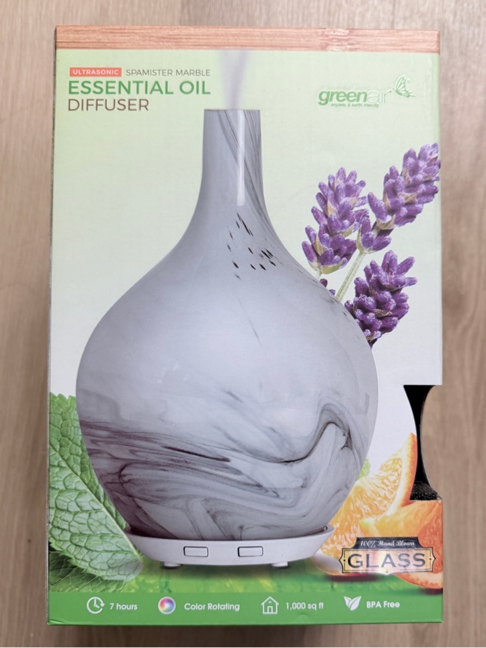 Greenair Ultrasonic Essential Oil Diffuser NEW